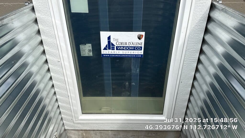 Modern Window Installation New aluminum window installation by Example Co, showcasing quality craftsmanship and durable materia.
